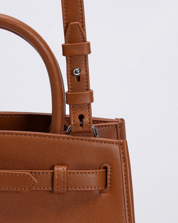 ANNALOCH RCL Small Morgan Tote Handbag Brown