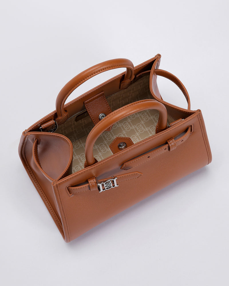 ANNALOCH RCL Small Morgan Tote Handbag Brown