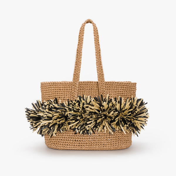 Mehry Mu Terra Pompom Tote with Long Handles