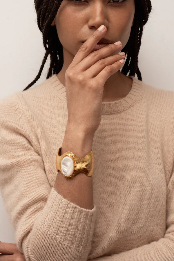 Sylvia Toledano Manchette Batwoman Cuff Moonstone