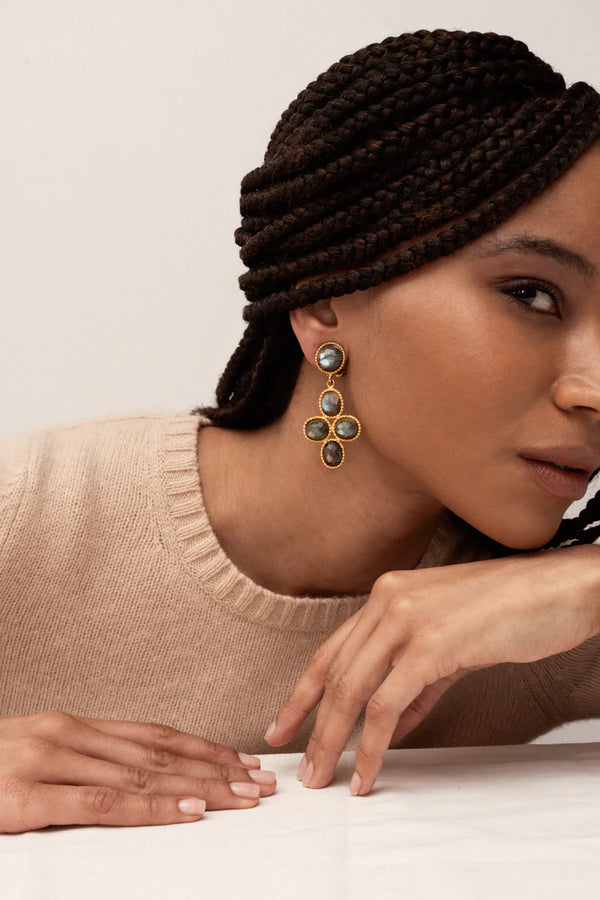 Sylvia Toledano Bloom Earrings Labradorite
