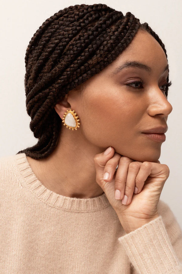 Sylvia Toledano Dots Earrings Moonstone