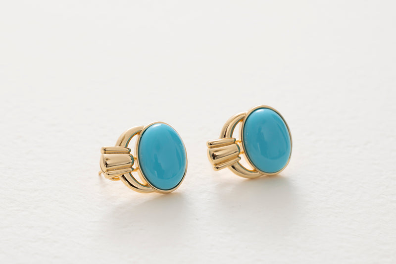 Cristina Sabatini Capri Earrings Turquoise