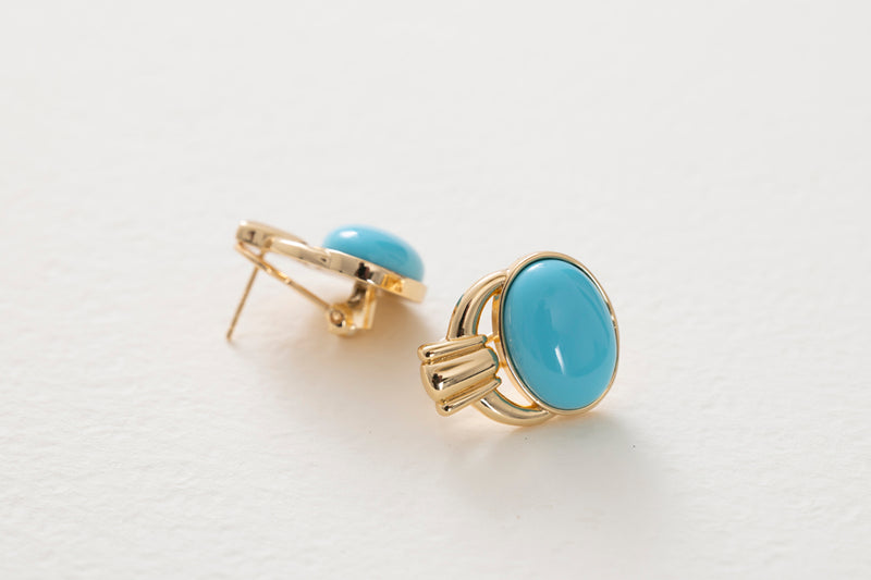 Cristina Sabatini Capri Earrings Turquoise