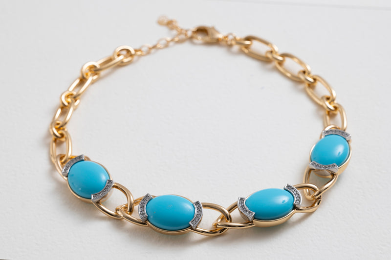 Cristina Sabatini Splendore Necklace Turquoise