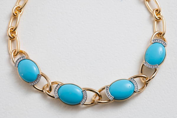 Cristina Sabatini Splendore Necklace Turquoise