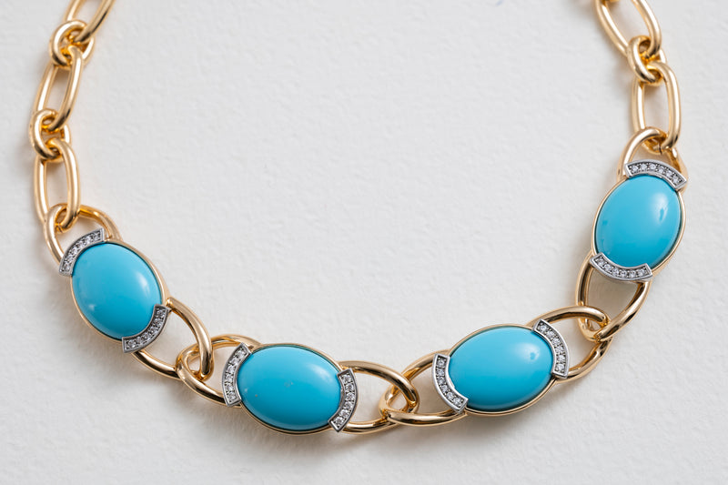 Cristina Sabatini Splendore Necklace Turquoise