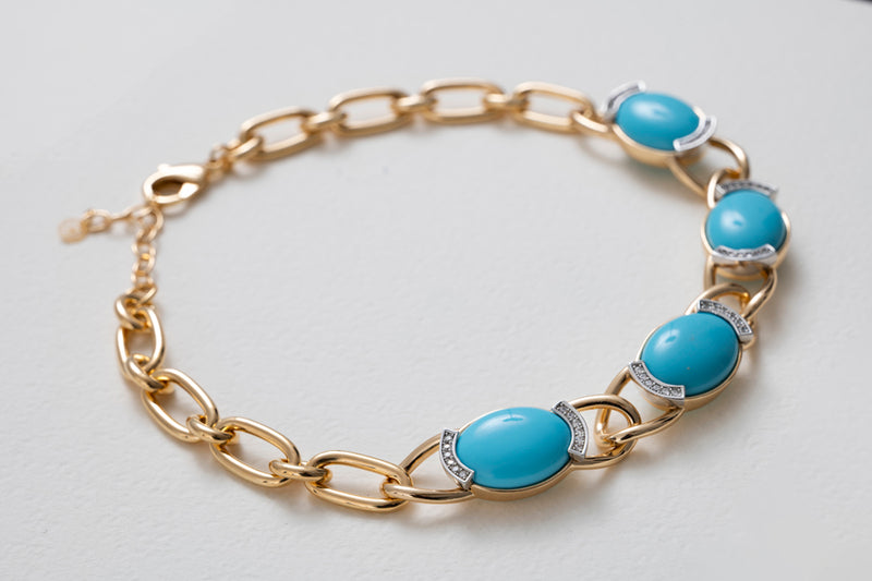 Cristina Sabatini Splendore Necklace Turquoise