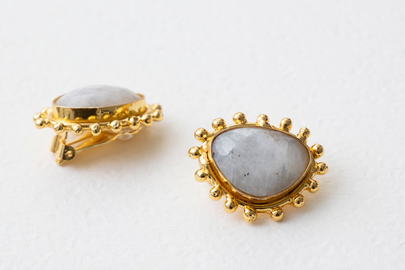 Sylvia Toledano Dots Earrings Moonstone