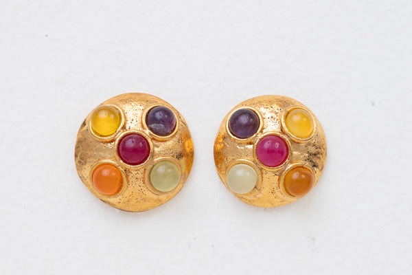 Sylvia Toledano Theodora Earrings Multi Stone
