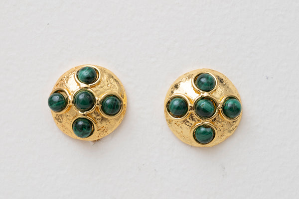 Sylvia Toledano Theodora Earrings Malachite