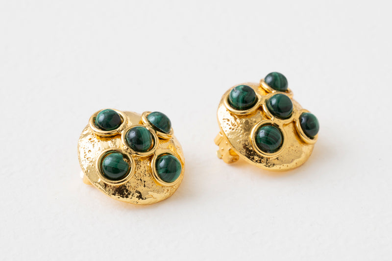 Sylvia Toledano Theodora Earrings Malachite