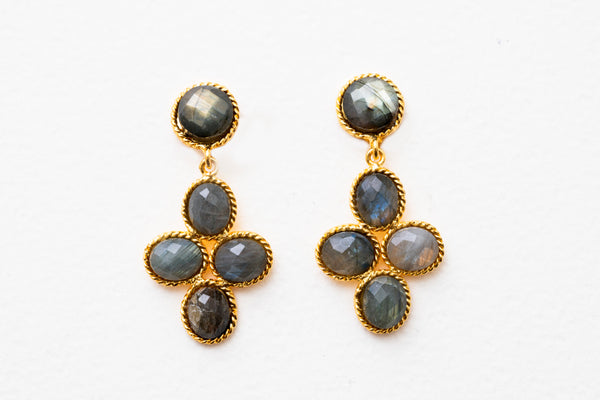 Sylvia Toledano Bloom Earrings Labradorite