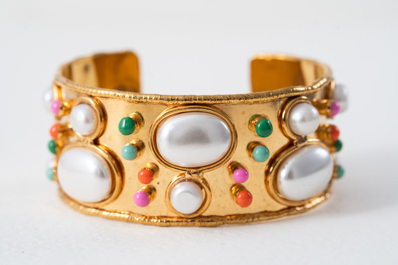 Sylvia Toledano Manchette Byzantine Pearl Cuff