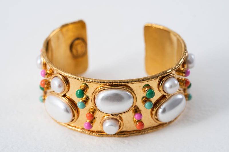 Sylvia Toledano Manchette Byzantine Pearl Cuff