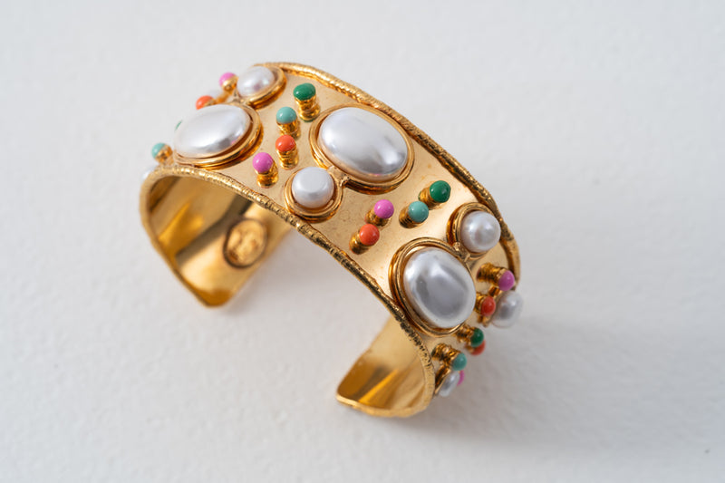 Sylvia Toledano Manchette Byzantine Pearl Cuff