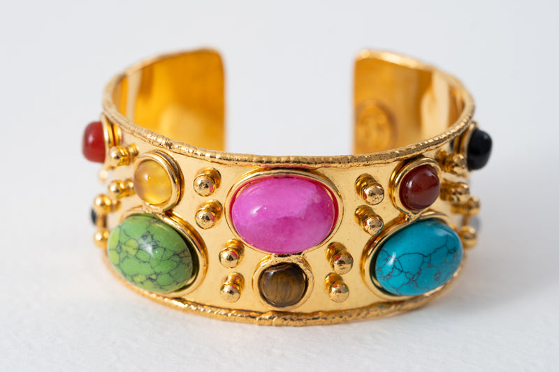 Sylvia Toledano Manchette Byzantine Multi Stone Cuff