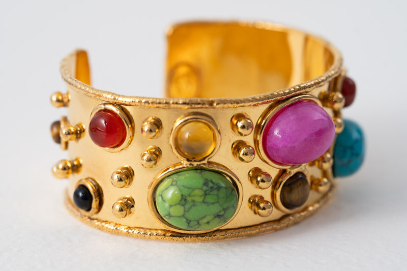 Sylvia Toledano Manchette Byzantine Multi Stone Cuff