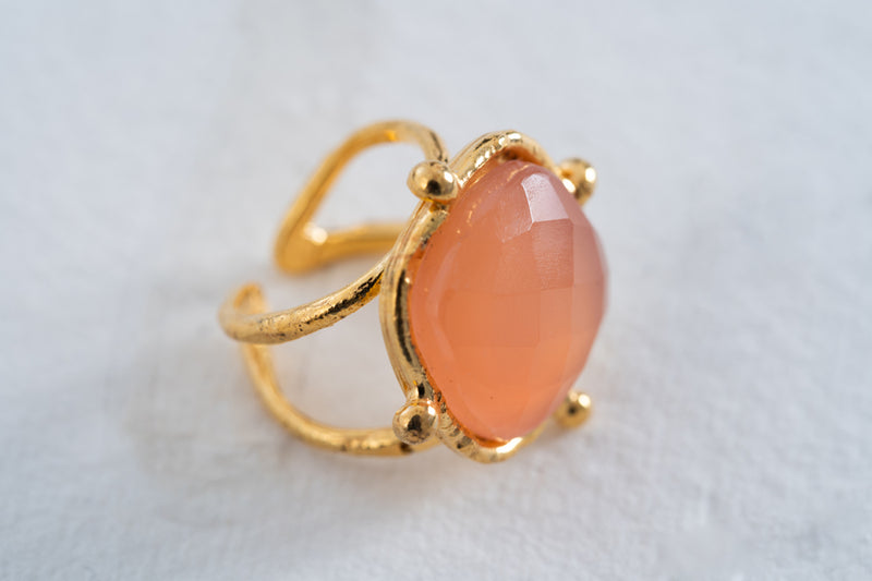 Sylvia Toledano Coussin Pink Quartz Ring