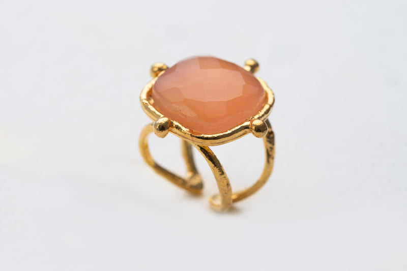 Sylvia Toledano Coussin Pink Quartz Ring