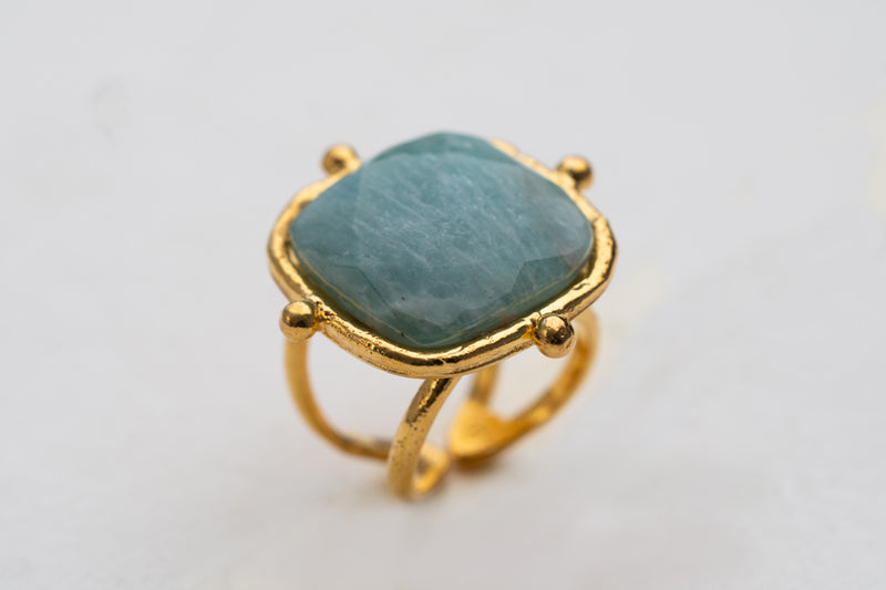 Sylvia Toledano Coussin Amazonite Ring