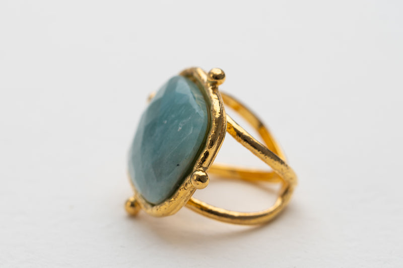 Sylvia Toledano Coussin Amazonite Ring