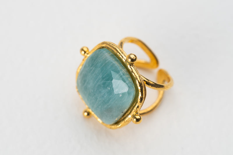 Sylvia Toledano Coussin Amazonite Ring