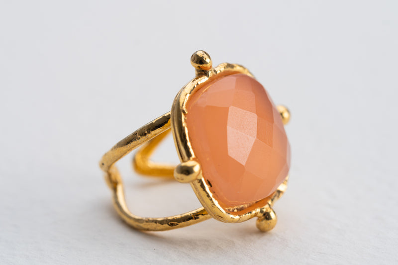 Sylvia Toledano Coussin Pink Quartz Ring