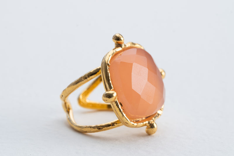 Sylvia Toledano Coussin Pink Quartz Ring