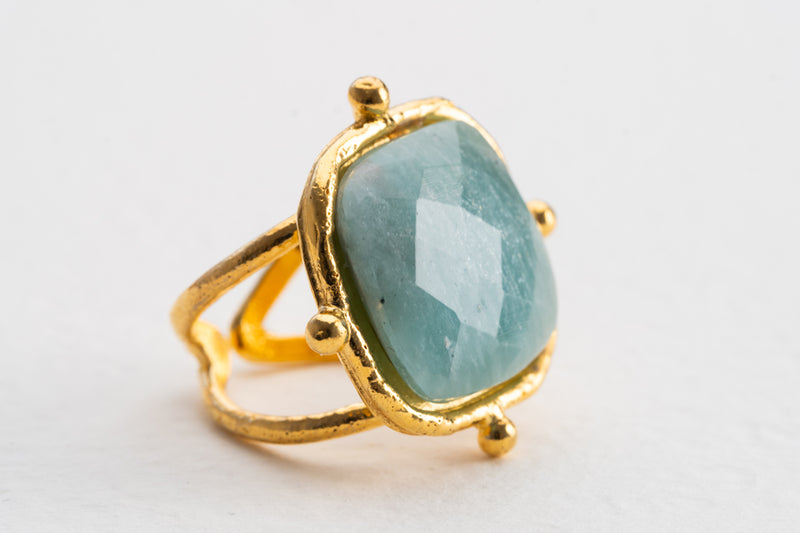 Sylvia Toledano Coussin Amazonite Ring