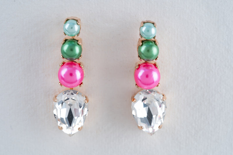 Anton Heunis Multi Coloured Cascading Earrings