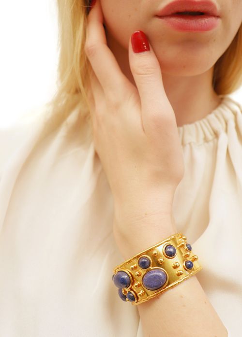 Sylvia Toledano Manchette Byzantine Lapis Cuff