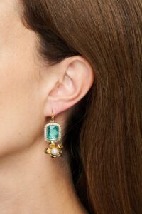 Philippe Ferrandis Alegoria Aqua Drop Earrings