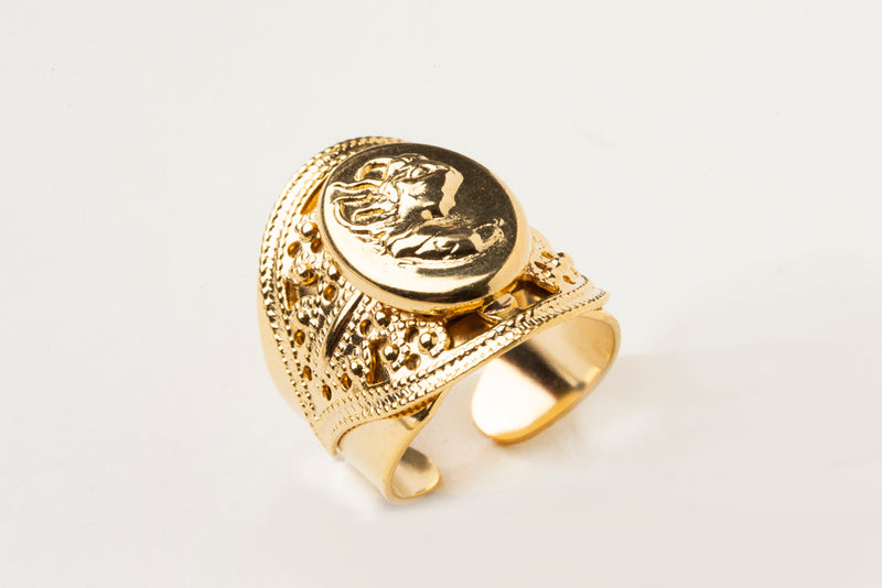 Julie Sion Antique Gold Ring
