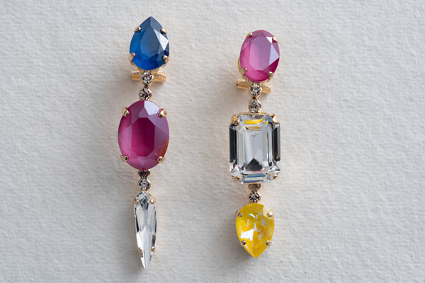 Anton Heunis Multi Coloured Cascading Earrings