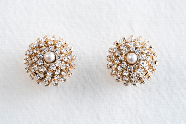 Anton Heunis Crystal & Pearl Earrings