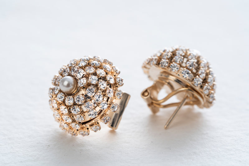 Anton Heunis Crystal & Pearl Earrings