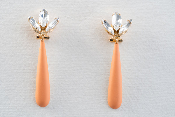 Anton Heunis Tulip Earrings in Peach